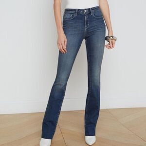 L'AGENCE Blue Straight Leg Jeans Medium Wash size 25